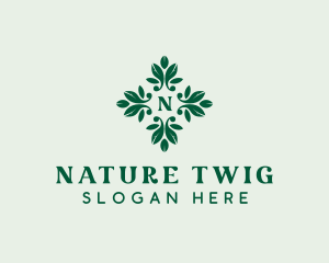 Natural Garden Leaves logo design