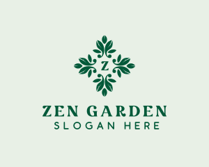 Natural Garden Leaves logo design