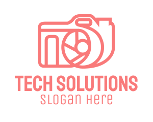 Pink Digicam Gadget  Logo