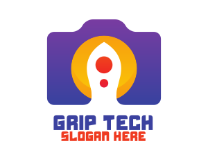 Violet Tech Camera logo design