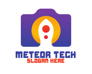 Violet Tech Camera logo design