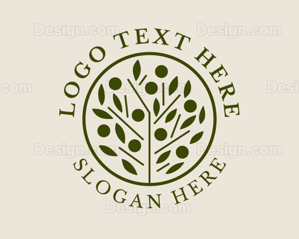 Organic Plant Leaf Logo