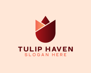 Tulip Flower Cosmetics logo design