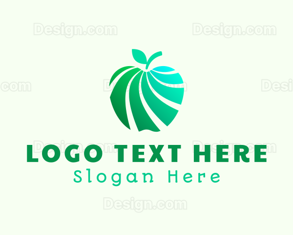 Gradient Green Apple Logo