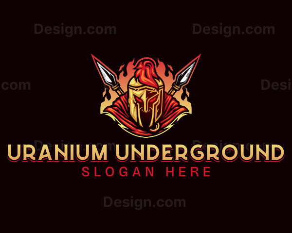 Spartan Spear Warrior Logo