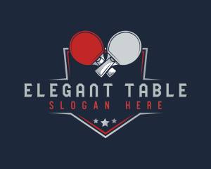 Table Tennis Sports logo design