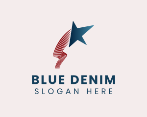 Blue Star Stripes logo design