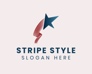 Blue Star Stripes logo design