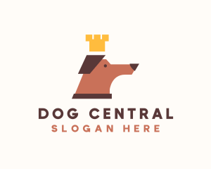 Dog Pet Crown logo design