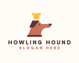 Dog Pet Crown logo design