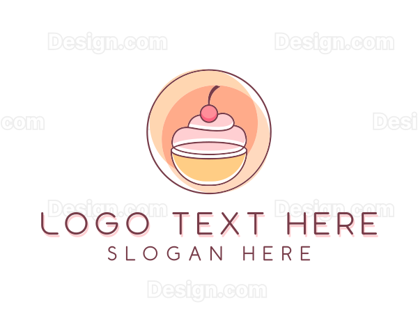 Cherry Cupcake Bakery Logo