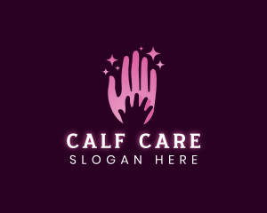 Parent Caring Hand logo design