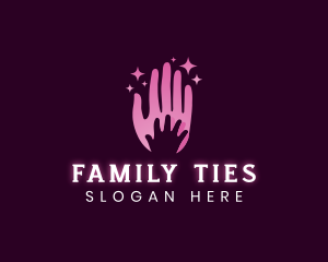 Parent Caring Hand logo design