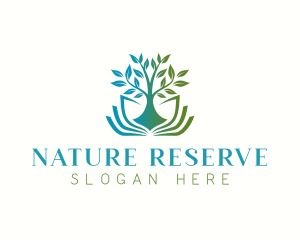 Tree Book Nature logo design