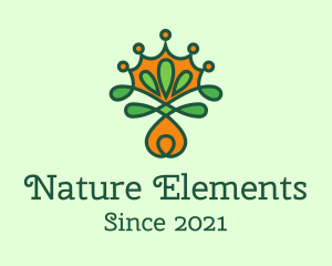 Natural Gardening Crown logo design