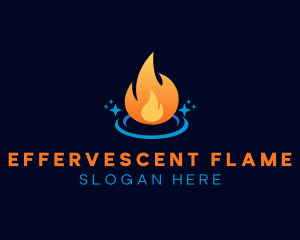 Flame Heat Energy logo design