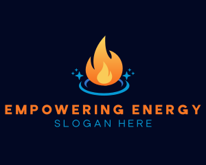 Flame Heat Energy logo design