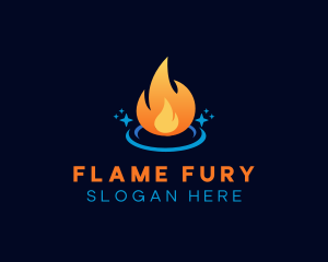 Flame Heat Energy logo design