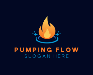 Flame Heat Energy logo design