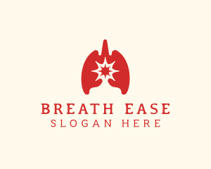 Respiratory Lung Virus logo design