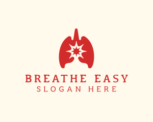 Respiratory Lung Virus logo design