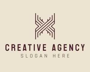 Professional Creative Agency Letter X logo