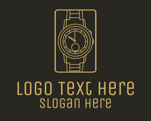 Gold Wristwatch Watch logo