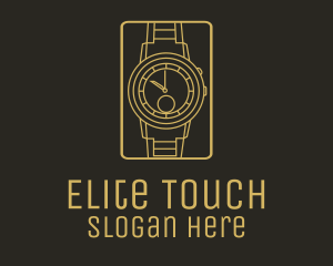 Gold Wristwatch Watch logo design