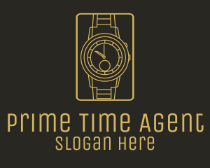 Gold Wristwatch Watch logo design