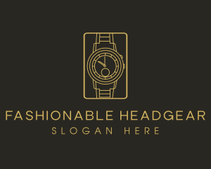 Clock Wrist Watch logo design