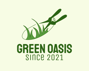 Green Grass Cutter  logo design