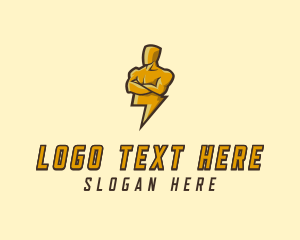 Lightning Human Bolt logo