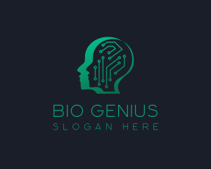 Science Technology Head logo design