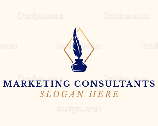 Elegant Quill Pen Logo