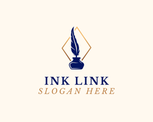 Elegant Quill Pen logo design