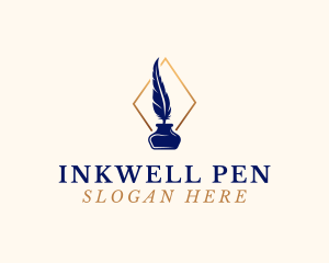 Elegant Quill Pen logo design