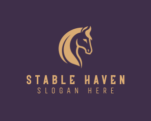 Horse Equine Stable logo design