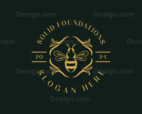Nature Bee Insect Logo