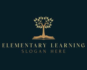 Learning Book Tree logo design