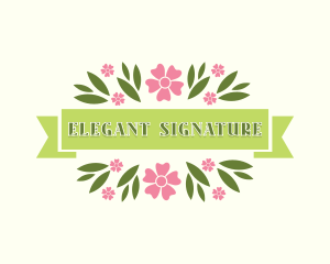 Floral Elegant Boutique logo design