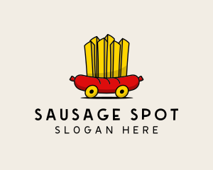 Fast Food Sausage  logo design