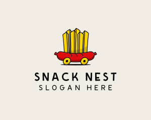 Fast Food Sausage  logo design