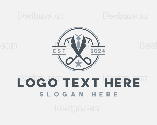 Barber Haircut Grooming Logo