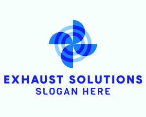 Exhaust Propeller Blade  logo design