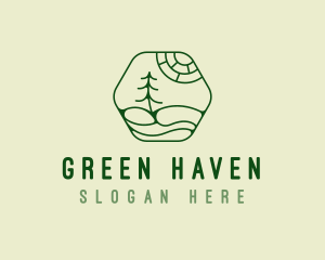 Green Landscape Park logo design