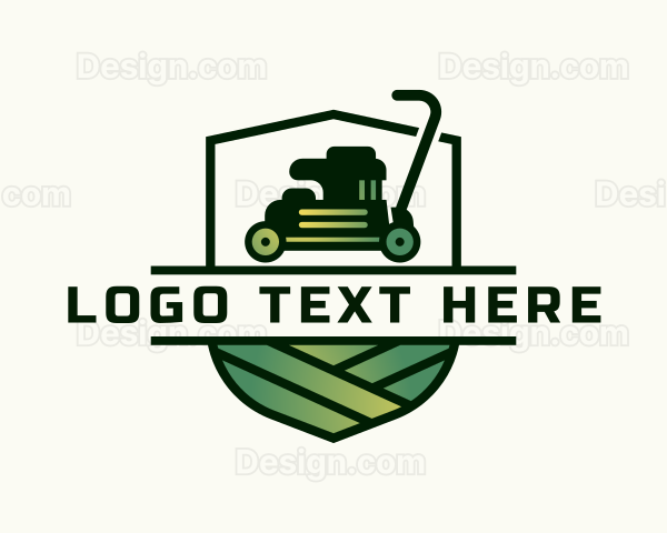 Lawn Mower Yard Logo