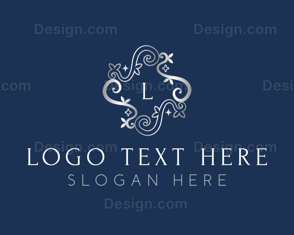 Floral Ornament Beauty Logo