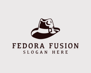 Vintage Fedora Hat logo