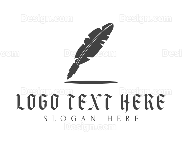 Feather Tattoo Pen Logo