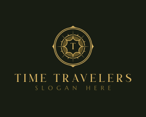 Travel Compass Navigation logo design